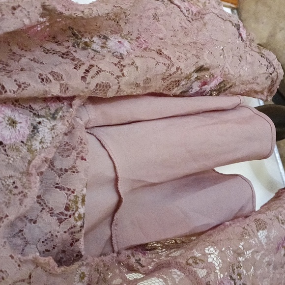 Sexy Lace floral pink backless dress - Picture 12 of 15